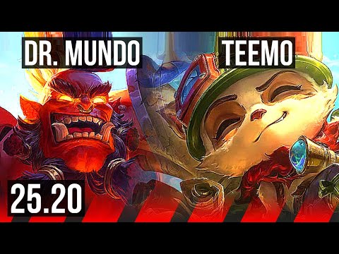 DR. MUNDO vs TEEMO (TOP) | 7/2/7 | EUW Master | 25.20