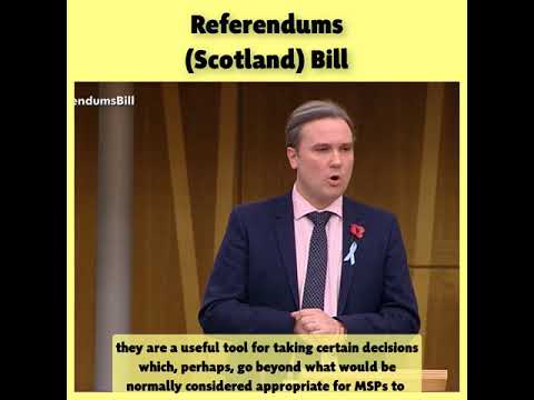 Tom Arthur MSP in Stage 1 Debate on Referendums (Scotland) Bill 7th Nov 2019