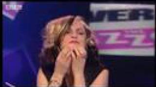 Alison Goldfrapp watches the boys dance - BBC