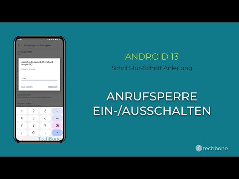 Anrufsperre einschalten oder ausschalten [Android 13]