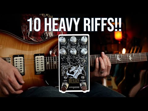 10 Heavy Riffs! | Empress Heavy Menace Distortion Pedal Demo