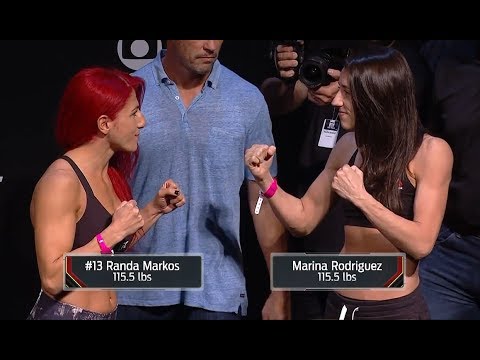 Randa Markos vs. Marina Rodriguez - Weigh-in Face-Off - (UFC Fight Night: Santos vs. Anders) /r/WMMA