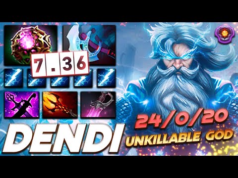 DENDI ZEUS 24/0/20 Unkillable God - Dota 2 Pro Gameplay [Watch & Learn]