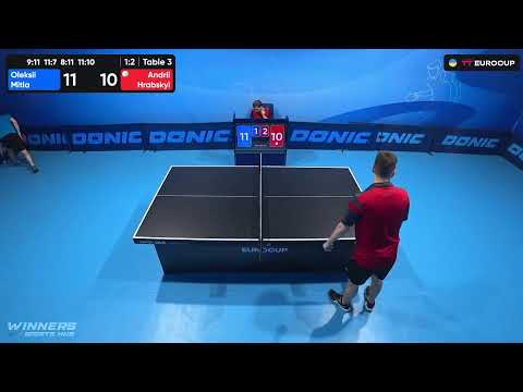 13:40 Oleksii Mitla - Andrii Hrabskyi 10.10.2023 TT Euro.Cup Ukraine Master. TABLE 3