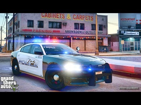 GTA 5 MODS LSPDFR 802 - CHARGER PATROL!!! (GTA 5 REAL LIFE PC MOD)