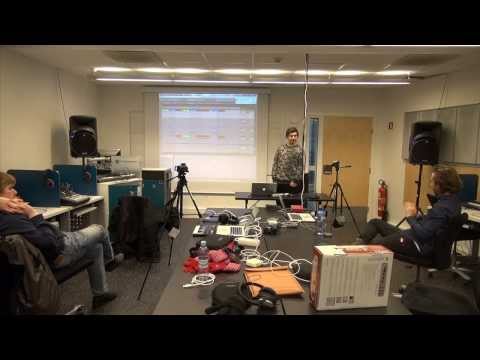 Presentasjon av Thomas i Ableton Live på NMH