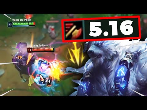REWORKED VOLIBEAR WITH 5.16 ATTACK SPEED IN A REAL GAME!! LETHAL TEMPO VOLIBEAR GAMEPLAY