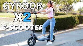 GYROOR X2 Electric Scooter Assembly & Review | Versatile Easy To Use And Learn