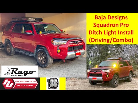 Baja Designs Squadron Pro Ditch Light Install - 5th Gen 4runner