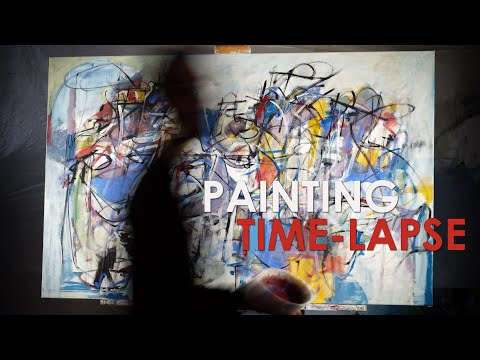 Painting time-lapse - Francesco D'Adamo (Abstract expressionism)