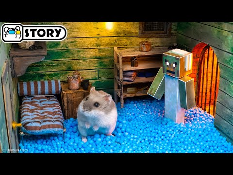 Hamster vs Granny in the Minecraft Dungeons - Redstone Mines 🐹 Homura Ham Pets
