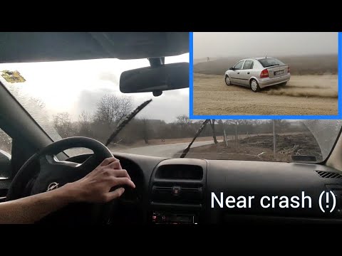 Opel Astra G drift almost crash