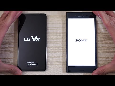 LG V30 vs Sony Xperia XZ Premium - Speed Test! (4K)