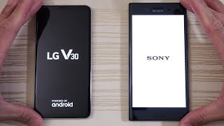 LG V30 vs Sony Xperia XZ Premium - Speed Test! (4K)