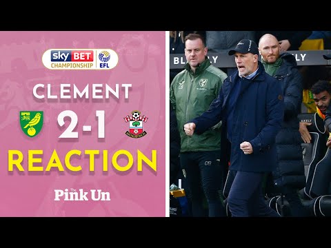 Philippe Clement Reaction | Norwich City 2-1 Southampton | The Pink Un