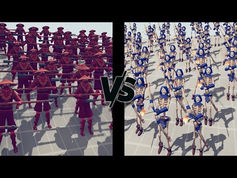 100x FIRE SKELETON ARCHERS VS 100X MELEE UNITS   TOTALLY ACCURATE BATTLE SIMULATOR