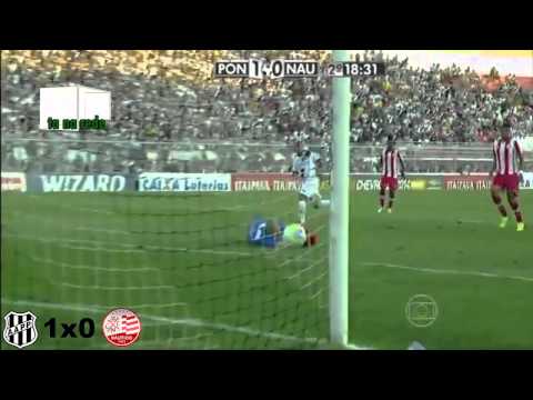 Gols - Ponte Preta 2x0 Nautico - 19º rodada Brasileiro Serie B 2014