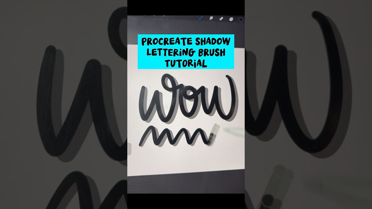 New Tutorial! #procreatelettering #procreatebrushes #procreatebeginner #procreatetutorial #brush