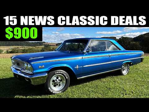 15 Cheap classic cars for sale by owner. Priced at $900 to $9,000