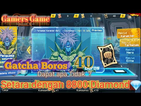 Gatcha Boros 40 Tiket Rekrut Dark | One Punch Man The Stronger | #GamersGame #onepunchman #gaming