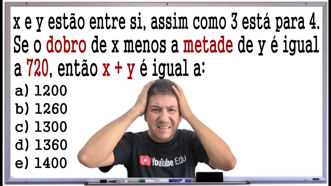QUESTÕES DE CONCURSOS COM RAZÃO E PROPORÇÃO #2 - Prof Robson Liers - Mathematicamente