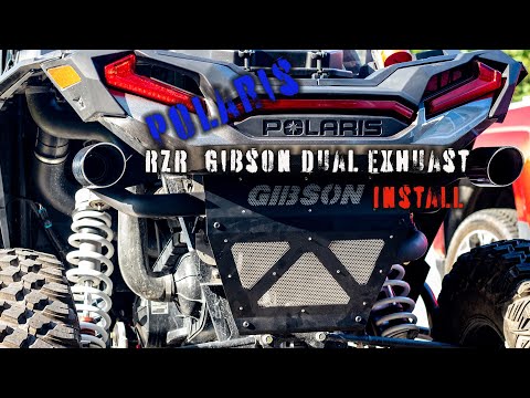 The Polaris RZR XP 1000 Dual Exhaust Install Gibson 98042