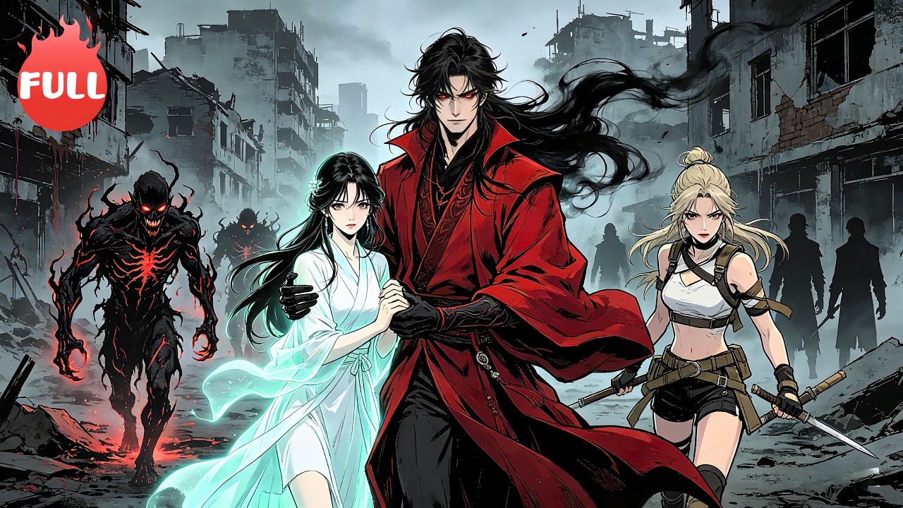 🩸Red Clothes in the Apocalypse 💀 Vengeful Ancestor Awakens! 🔥#anime #ai #dub #manhwa