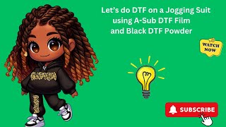 How to DIY a DTF Transfer onto a Black Jogging Suit using Asub DTF Film and Black DTF Powder