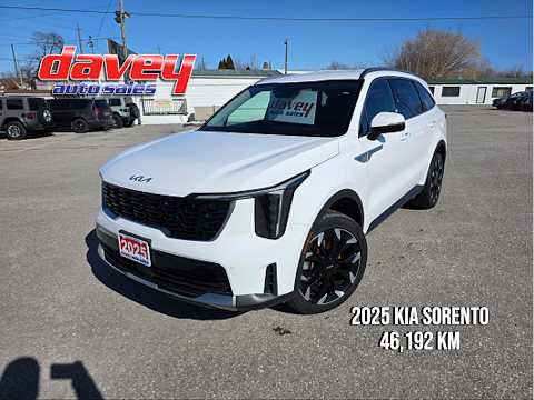 2025 Kia Sorento EX AWD in White for sale at Davey Auto Sales Oshawa South in Oshawa, ON