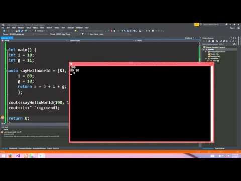 C++ 11 Lambda Functions