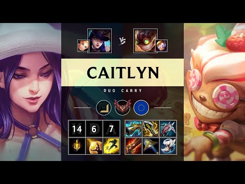 Caitlyn ADC vs Ziggs: Unstoppable - EUW Grandmaster Patch 25.S1.1
