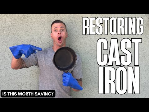 Saving Cast Iron from the Thrift Store (Full Restoration with Lye Bath!)