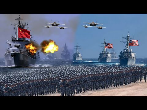 KETEGANGAN PERANG..!! Bentrokan Latihan Militer China Dan Armada Perang Amerika Di Lcs