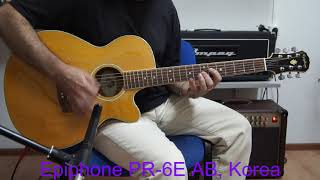 Video thumbnail for Epiphone PR-6E AB, Korea by P/B Guitars
