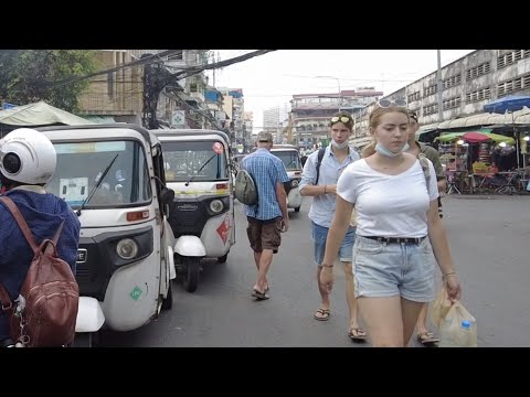 Evening walk around @Kandal Market | Phnom Penh Street 136, 130, 19 & More...