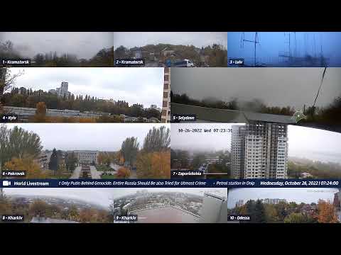 Live views from Ukraine 10/25/2022 B - Kramatorsk, Kharkiv, Kyiv, Zaporizhzhia and other cities