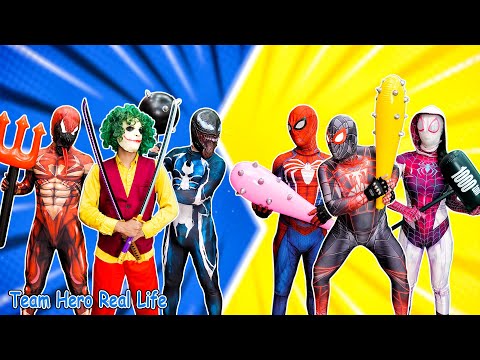 Team Spider-Man vs Joker & Venom: The Inevitable Battle!