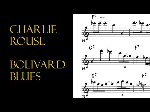 Charlie Rouse Tenor Saxophone Solo on Bolivar Blues