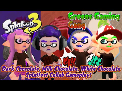 BMF100 Green's Gaming Gang: Splatoon 3 Chocolate Splatfest Collab Gameplay! (w/ VAF, DCG & CYL) - YouTube