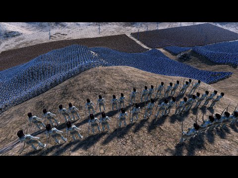 Alliance Heavy Golden Knight Try to Get Volcano from Elven Huntress - Ultimate Epic Battle Simulator