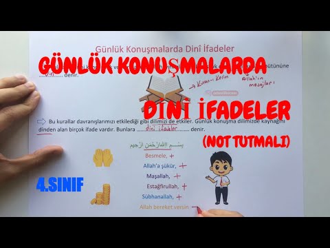 Günlük Hayattaki Dini İfadeler | 4. Sınıf Din Kültürü
