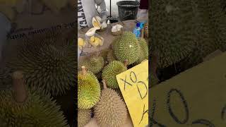 The world’s stinkiest fruit! 🇲🇾 #walkingtour #4kwalk #malaysia #durian #tropicalfruit #streetfood