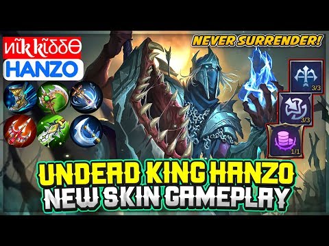 Undead King Hanzo, New Skin Gameplay [ Top Global Hanzo ] ͷῖk kῖδδϴ - Mobile Legends Video
