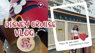 Disney Cruise Line Australia Vlog |Day 5| Time to Disembark! Disney Wonder Haul 2024