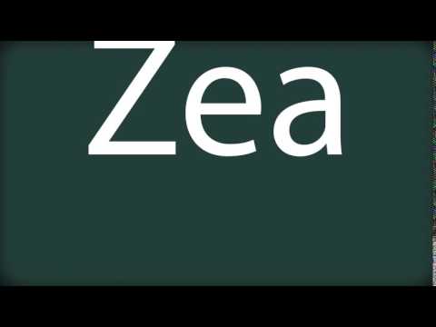 How to pronounce Zea