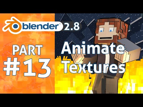 TheDuckCow - How to animate textures in 1 minute | Blender 2.8 Minecraft Animation Tutorial #13