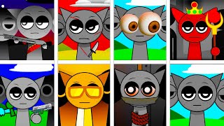 Incredibox Sprunki ALL Gray in Random Different Mods