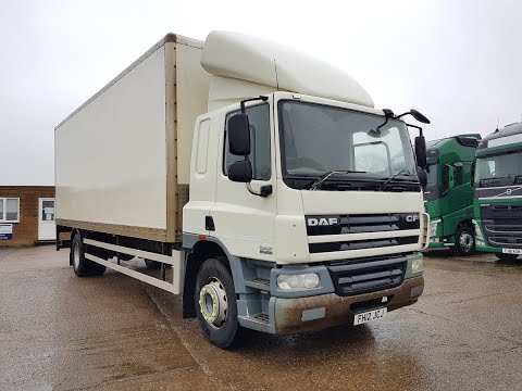 2012 Daf CF 65-220, 26ft Box Body, 18 Tonnes, 220 BHP, Manual Gearbox,