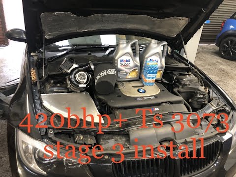 Bmw 330d M57 420+bhp 3073 Turbo Turbosystems install part 1