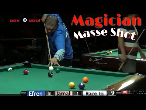 Efren Reyes - Masse Shot Compilation.. Amazing!
